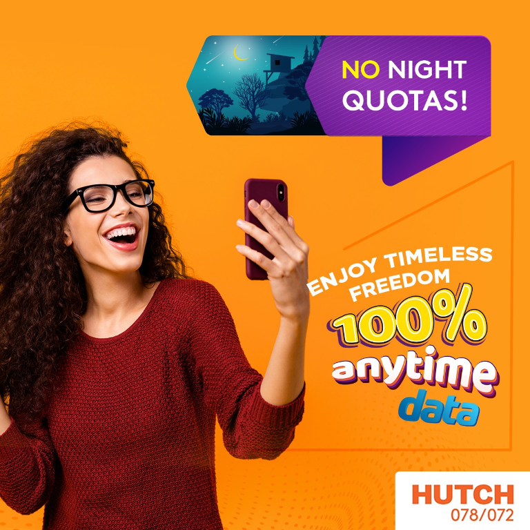 Hutch Pays Heed to Customer Feedback offering 100 Anytime Data